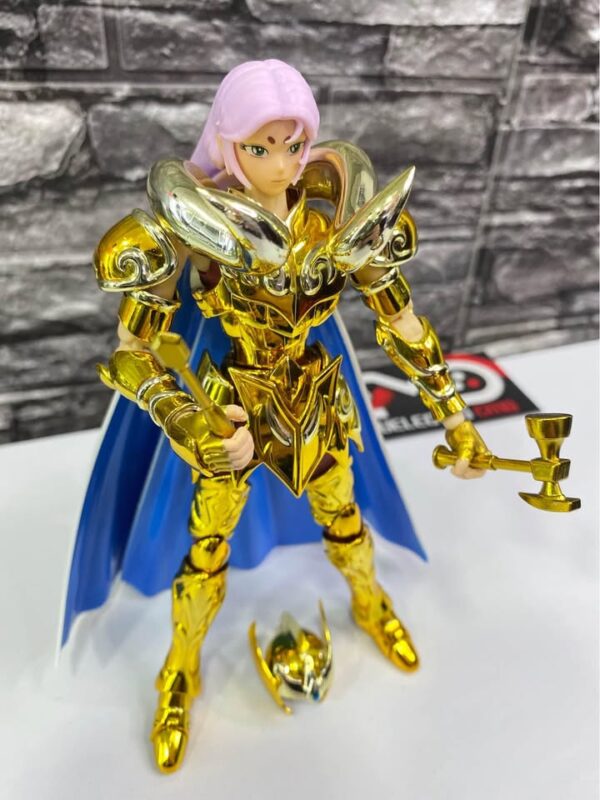 FIGURA COLECCIONABLE CABALLERO DORADO MU DE ARIES - Imagen 2