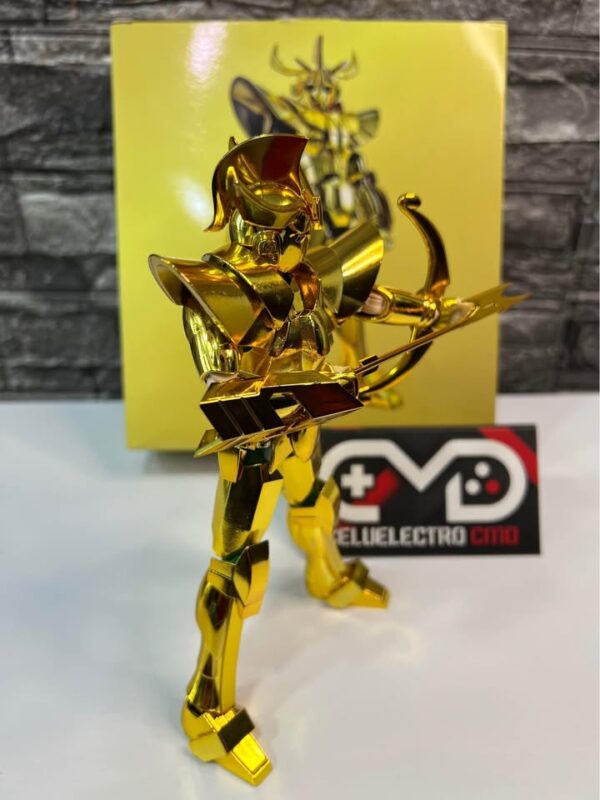 FIGURA COLECCIONABLE ARMADURA DORADA DE SAGITARIO TORNEO GALÁCTICO; CABALLEROS DEL ZODIACO - Imagen 2