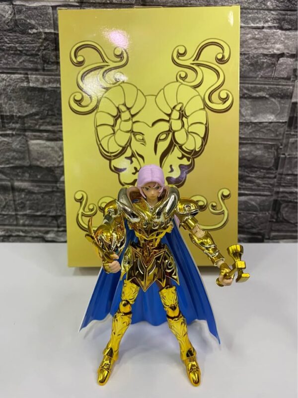 FIGURA COLECCIONABLE CABALLERO DORADO MU DE ARIES - Imagen 9