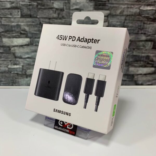 CARGADOR COMPLETO SAMSUNG 45W USB-C A USB-C ORIGINAL - Imagen 4