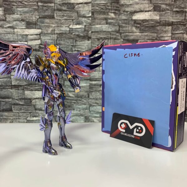 FIGURA COLECCIONABLE HYOGA CISNE ARMADURA DIVINA; CABALLEROS DEL ZODIACO - Imagen 2