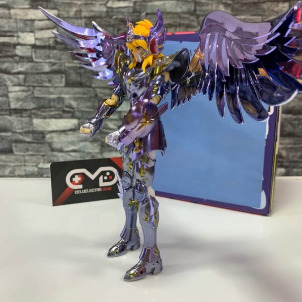 FIGURA COLECCIONABLE HYOGA CISNE ARMADURA DIVINA; CABALLEROS DEL ZODIACO - Imagen 3
