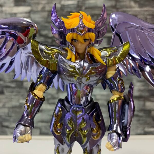 FIGURA COLECCIONABLE HYOGA CISNE ARMADURA DIVINA; CABALLEROS DEL ZODIACO - Imagen 4