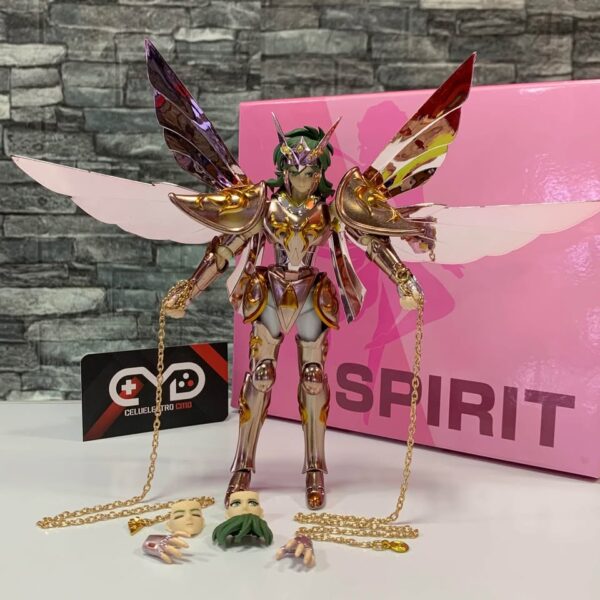 FIGURA COLECCIONABLE SHUN DE ANDRÓMEDA ARMADURA DIVINA; CABALLEROS DEL ZODIACO - Imagen 3