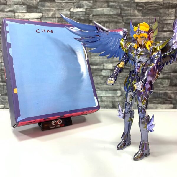 FIGURA COLECCIONABLE HYOGA CISNE ARMADURA DIVINA; CABALLEROS DEL ZODIACO - Imagen 9