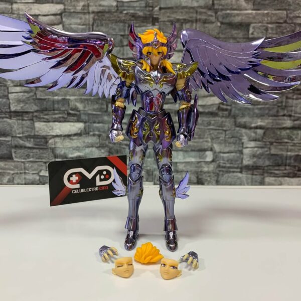 FIGURA COLECCIONABLE HYOGA CISNE ARMADURA DIVINA; CABALLEROS DEL ZODIACO - Imagen 10